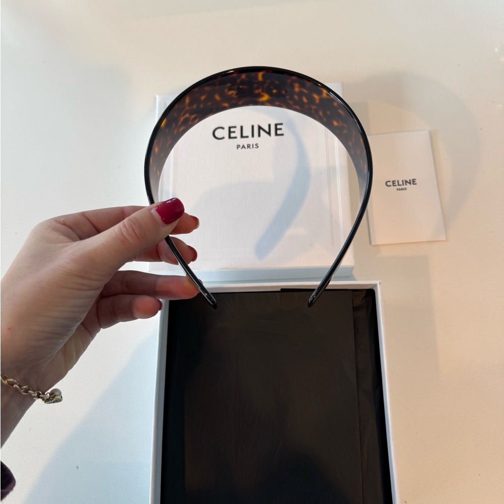 Celine Brown Tortoise Hairband - Picture 4 of 5